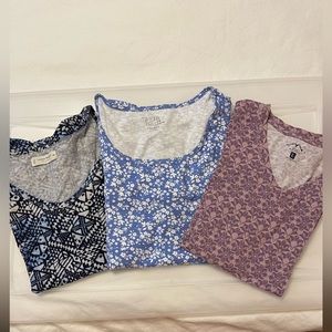 Set of 3 Mixed Brand Short Sleeve Tees